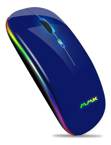 Mouse Mmk, Bluetooth/recargable/modo Dual/azul