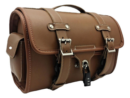 Bolsa Trasera Para Motocicleta, Bolsa De Equipaje De Marrón
