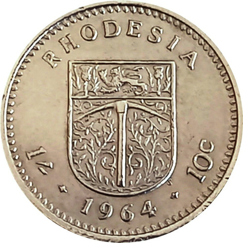 Rhodesia Moneda De 1 Shilling Del  Año 1964 - Km #2 