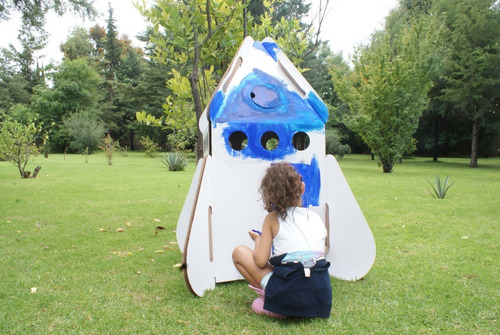 Imagen 2 de 2 de Cohete Estelar De Cartón Mamut Cardboard Toys