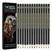 Comprar Juego De Lápices De Dibujo De 14 (b - 12b) Lápices De Dibujo