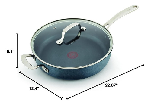 T-fal Platinum Nonstick Jumbo Cooker 5 Quart Induction Ov...