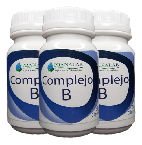 Vitaminas Complejo B Pack 3 Frascos 90 Cápsulas