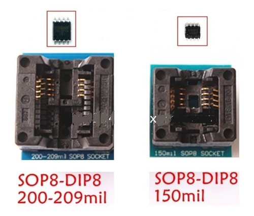 Imagen 2 de 7 de Programador Eeprom 24xxx 25xxx Flash Bios Usb +3 Adaptadores