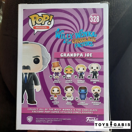 Willy Wonka Funko Pop Abuelo Joe #328 Charlie Y La Fabrica..