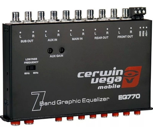 Ecualizador Cerwin Vega Eq770 7 Bandas