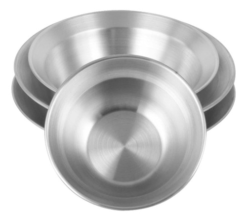 - Set De Platos Y Tazones De Acero Inoxidable, Juego De
