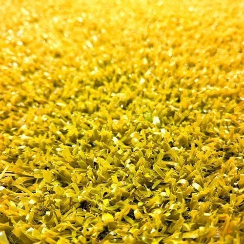 Tapete De Grama Sintética Amarela 2x7 (14m²) - 12mm Cor Amarelo