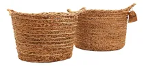 Comprar Canastos Fibras Naturales Ideal Para Decoración Y Guardado