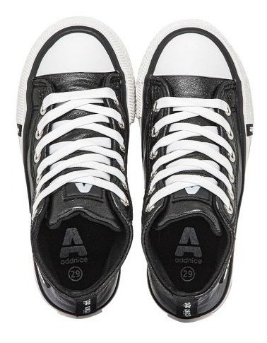 Imagen 7 de 10 de Zapatillas Botitas Addnice Vulcan Metalic + Bolso Kids Niña