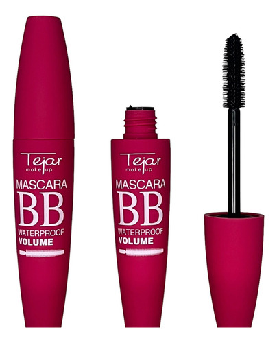 Mascara De Pestañas Tejar Make Up Volume Bb X3 Unidades Negro