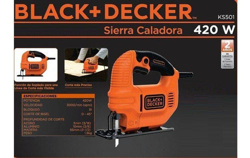 Sierra Caladora Black + Decker 420w Angulo Variable Ks501