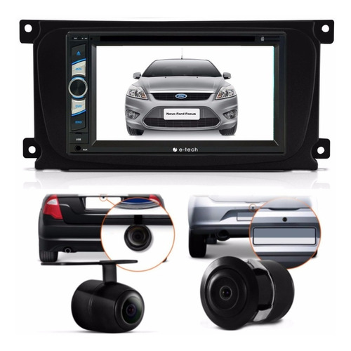 Central Multimidia Dvd Ford Focus + Moldura 2 Din + Brinde