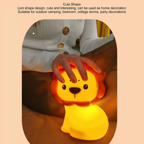 Lâmpada Lsls Amarela Em Forma De Leão, Pequena