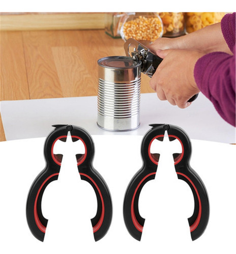 A 2 Pcs 6-in-1 Can Opener, Multifunctional Bottle