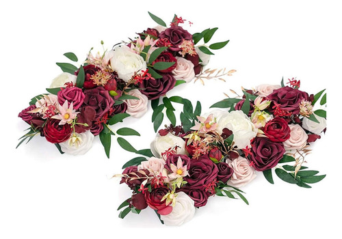 Flores Botín Floral Para Arreglo De Mesa Adornos De Arco