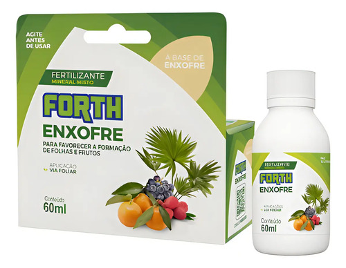 Adubo Fertilizante Forth Enxofre 60ml Concentrado