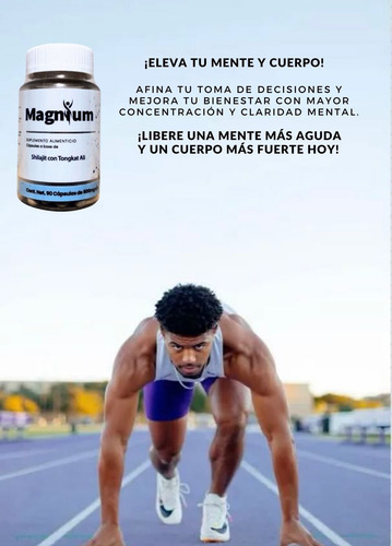Shilajit Y Tongkat Ali Maximo Enfoque Y Energia 90u Magnium