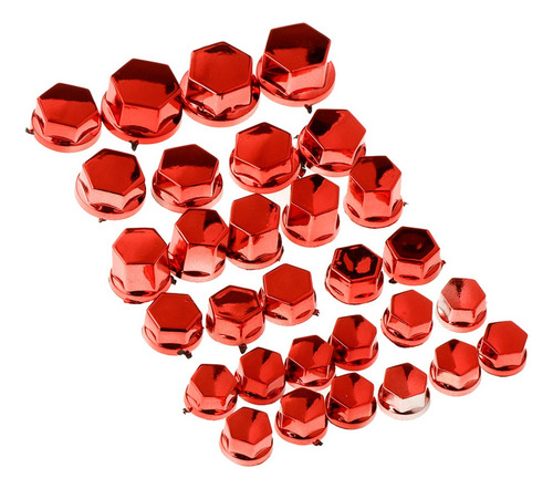 Tapa De Cabeza De Tuerca Hexagonal Para Tornillos, Color Roj