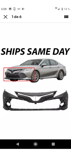 Parachoque Parrilla Toyota Camry 2018 2019 A 28 Dias (Usado)