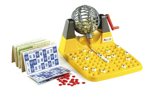 Imagen 1 de 3 de Juego De Bingo Con Bolillero Rondi