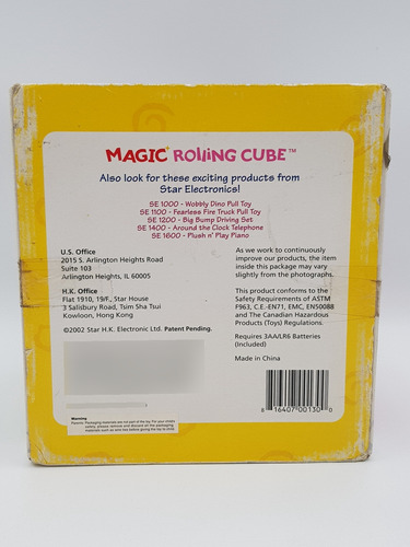 Cubo Didáctico Magic Rolling Cube Dañado 2002