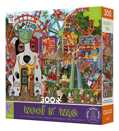 Ceaco Woof N Wag - Rompecabezas De 300 Piezas