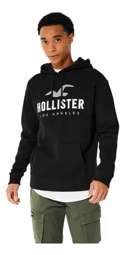 Sudadera hollister negra hot sale