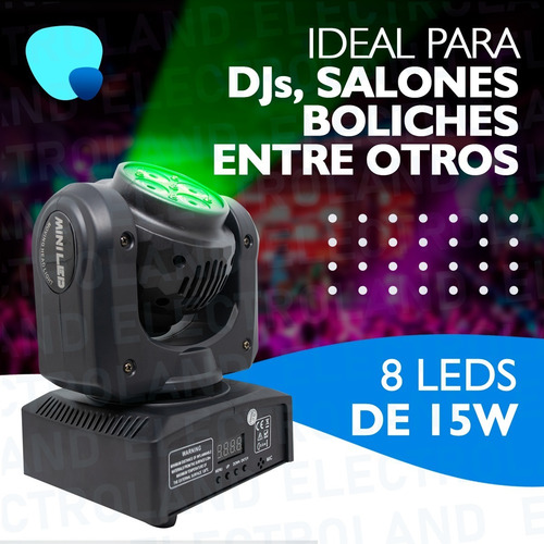 Cabezal Movil Led Doble Wash Rgbw 4x10w + Beam 1x10w Rgbw