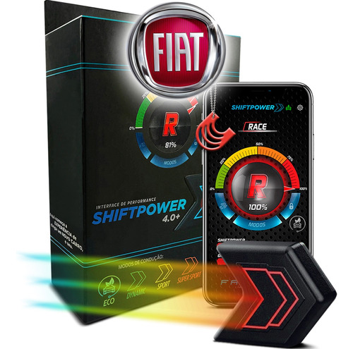 Módulo Pedal Acelerador Shiftpower Faaftech Bluetooth Fiat