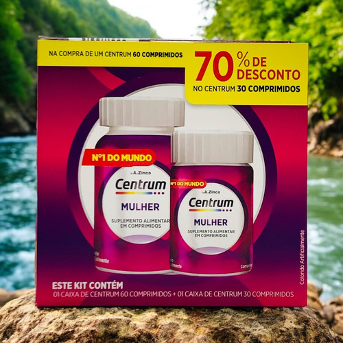 Kit Centrum Mulher 60+30 Comp (tratamento P/ 3 Meses)
