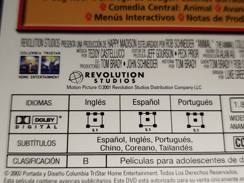 Animal / Rob Schneider / Dvd (Usado)