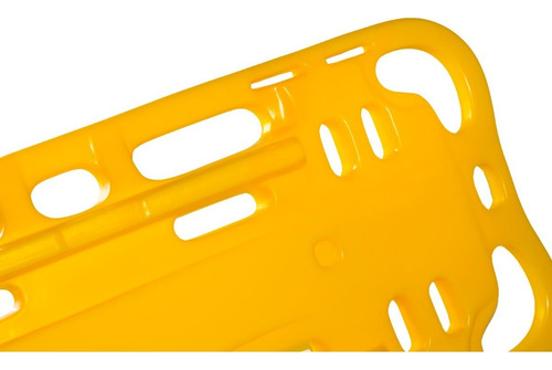 HG Medical Resgate Prancha de salvamento em polietileno para adultos com kit de cinto cor amarela