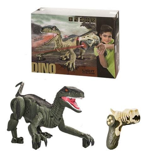 Verde Dinosaurio Velociraptor Teledirigido