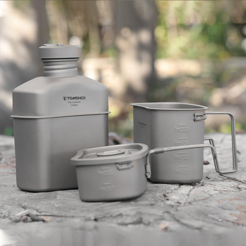 Set De Vajilla Para Botella, Cantimplora, Titanio, Agua Para