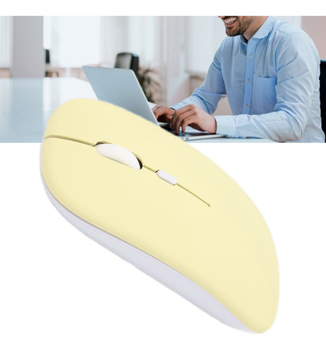 Ratón Inalámbrico Amarillo De Modo Único