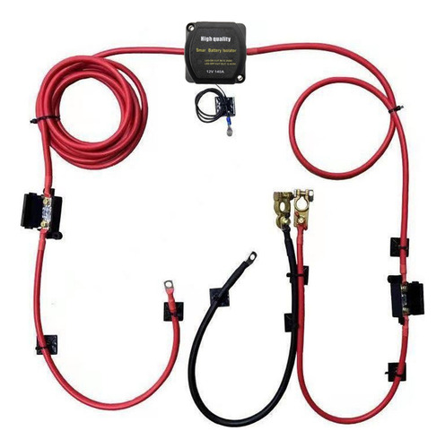 Kit De Relé Con Cargador Dividido, 6 M, 12 V, Batería Dual A