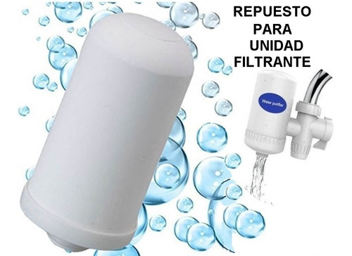 Repuesto Filtro Purificador De Agua Ceramico Para Canilla