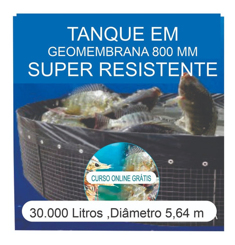 Kit Tanque 30.000l,geomembrana,testes, Fertilizantes E Curso