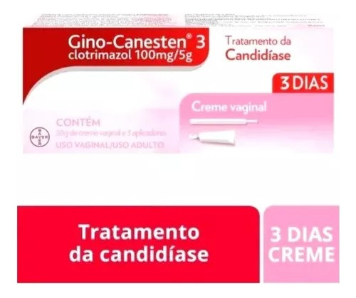 Gino-canesten 3 Creme Vaginal 100mg/5g 20g + 3 Aplicadores Neutra