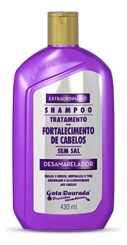 Shampoo Gota Dourada Fortalecimento Desamarelador 430ml