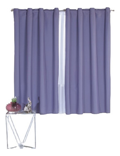 Cortina Decorativa Neo Lavanda Corta Colchas Concord