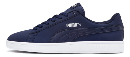 Tenis para mujer Puma Smash Buck V2 color peacoat/puma silver/puma white - adulto 27 MX