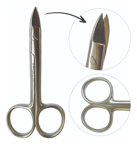 Tesoura Para Ouro Reta Coroa Ortodontia Wilcos Corte De Fios