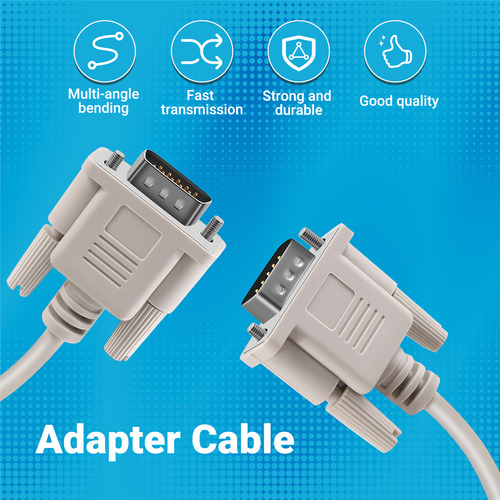 Cable Adaptador De Vídeo 15 Rs232 Db9 De 9 Pines Macho A Vga
