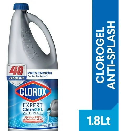 3 Pzas Blanqueador Clorox Desinfectante Anti Splash 1.89 L