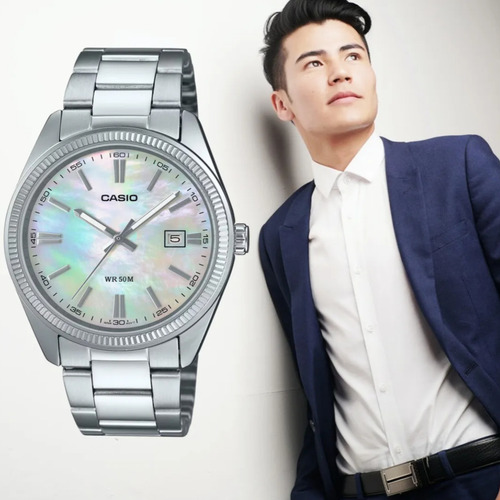 Reloj Casio Mtp-1302psc-7a Esfera Tornasol Watchsalas