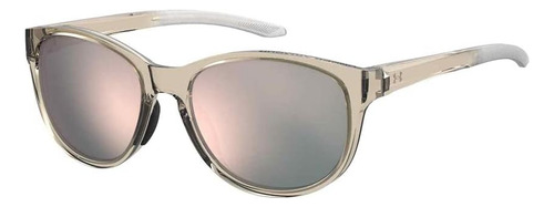 Gafas De Sol Ovaladas Doradas Under Armour De 57 Mm Para Muj