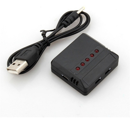 Carregador Multiplo 5 Bateria Drone Fq777 X5c E Ml2121