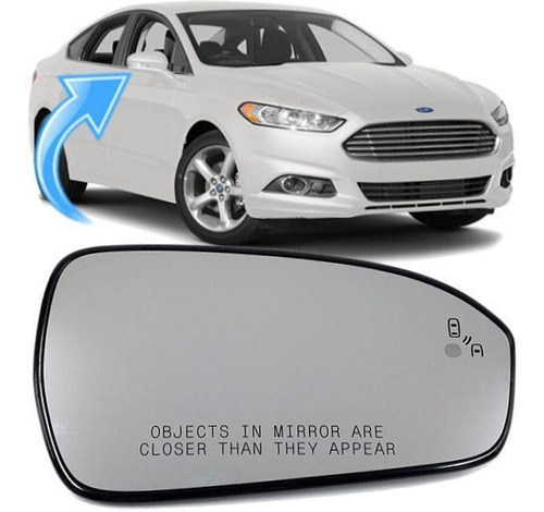 Lente Espelho Retrovisor Fusion Titanium 2013 À 2016 Direito